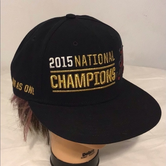 ALABAMA Crimson Tide Cap Nike 2015 NCAA National Champs Locker Room Snapback Hat - Picture 1 of 8